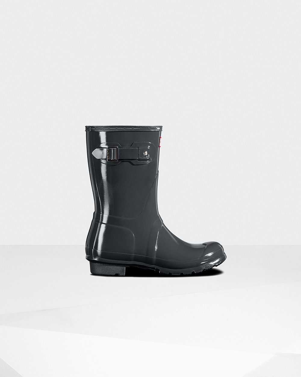 Botas de Lluvia Cortas Hunter Mujer - Original Gloss - Verdes Oscuro - RSKTOJL-16